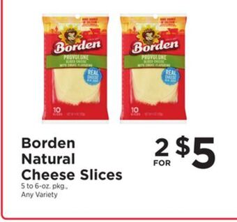 ShopRite Natural cheese slices offer