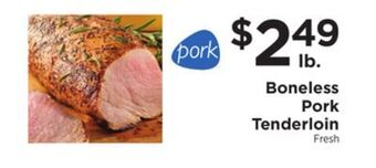 ShopRite Boneless pork tenderloin offer