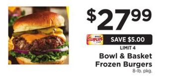 ShopRite Frozen burgers offer