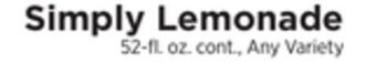 ShopRite Simply lemonade offer