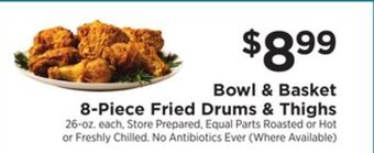 ShopRite 8-piece fried drums & thighs offer