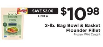 ShopRite 2-lb. bag flounder fillet offer