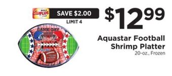 ShopRite Football shrimp platter offer