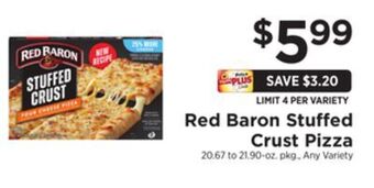 ShopRite Stuffed crust pizza offer