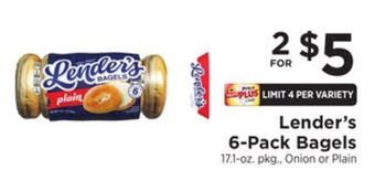 ShopRite 6-pack bagels offer