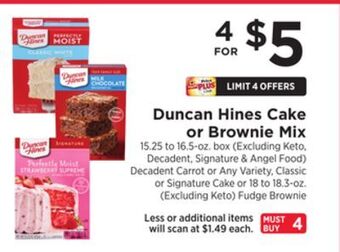 ShopRite Cake or brownie mix offer