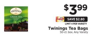 ShopRite Tea bags offer