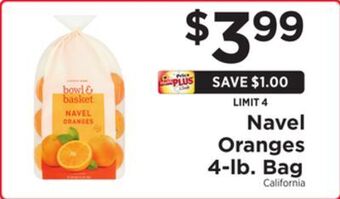 ShopRite Navel oranges 4-lb. bag offer