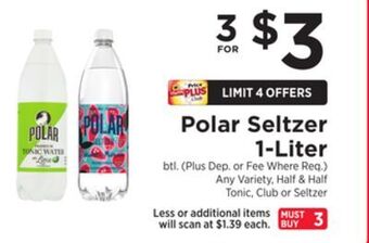ShopRite Seltzer 1-liter offer