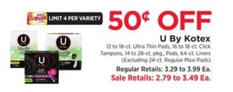 ShopRite U by kotex offer