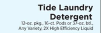 ShopRite Laundry detergent offer
