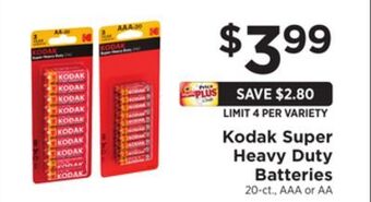 ShopRite Super heavy duty batteries offer