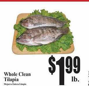 Baja Ranch Whole clean tilapia offer