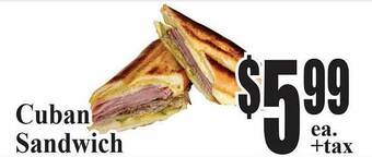 Baja Ranch Cuban sandwich offer