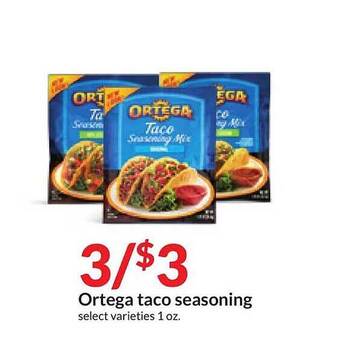 Hy-Vee Ortega taco seasoning offer