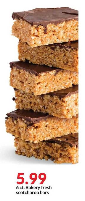 Hy-Vee Bakery fresh scotcharoo bars offer