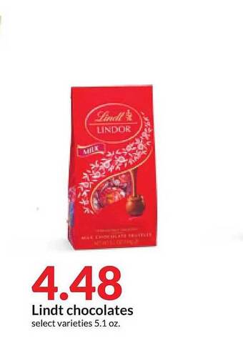 Hy-Vee Lindt chocolates offer