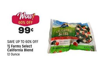 Grocery Outlet Tj farms select california blend offer