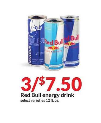 Hy-Vee Red bull energy drink offer