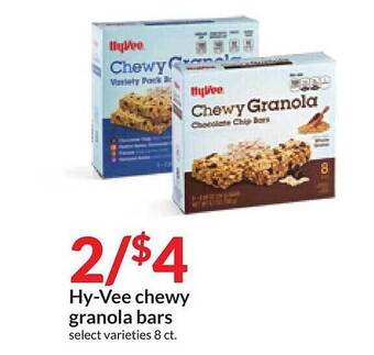 Hy-Vee Hy-vee chewy granola bars offer