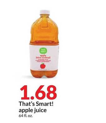 Hy-Vee That's smart! apple juice offer