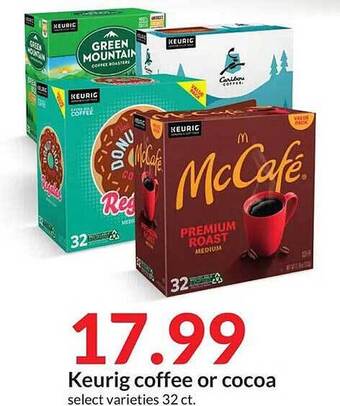 Hy-Vee Keurig coffee or cocoa offer
