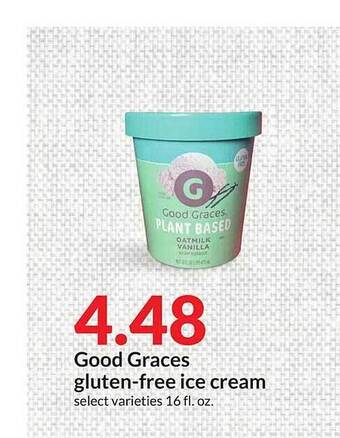Hy-Vee Good graces gluten-free ice cream offer