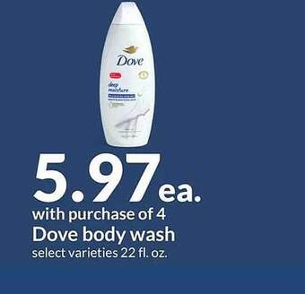 Hy-Vee Dove body wash offer