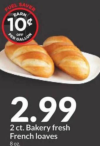 Hy-Vee 2 ct. bakery fresh french loaves offer