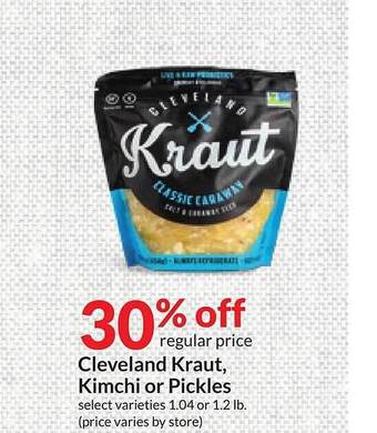Hy-Vee Cleveland kraut, kimchi or pickles offer