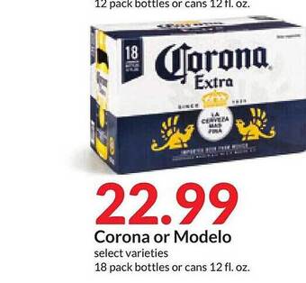 Hy-Vee Corona or modelo offer