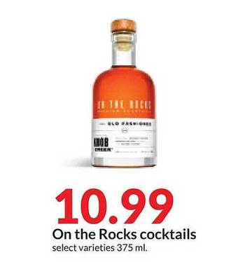 Hy-Vee On the rocks cocktails offer