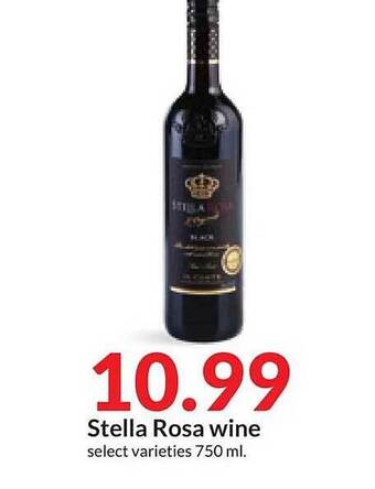 Hy-Vee Stella rosa wine offer