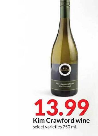 Hy-Vee Kim crawford wine offer