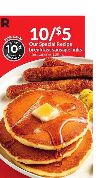 Hy-Vee Our special recipe breakfast sausage links offer