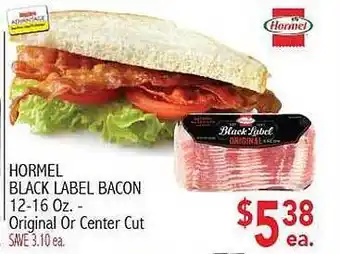 Hormel black label bacon