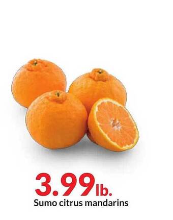 Hy-Vee Sumo citrus mandarins offer