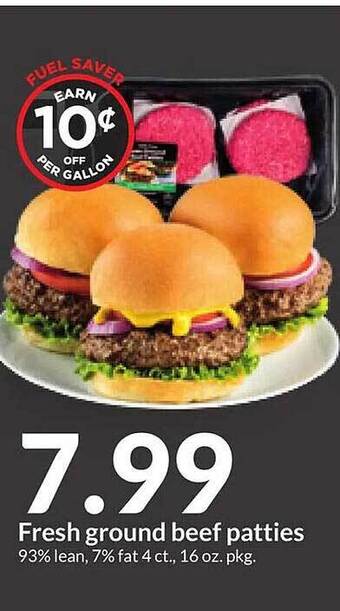 Hy-Vee Fresh ground beef patties offer