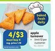 Lidl Apple turnover offer