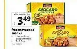 Lidl Frozen avocado snacks offer