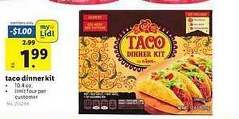 Lidl Taco dinner kit offer