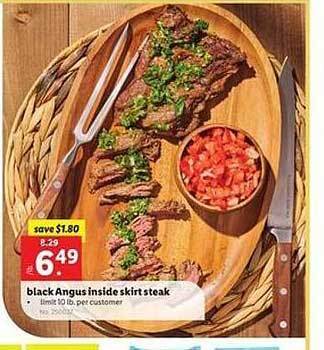 Lidl Black angus inside skirt steak offer