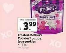 Lidl Frosted mother's cookies puppy love cookies offer