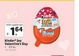 Lidl Kinder joy valentine's day offer