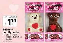 Lidl Palmer cuddly cuties offer