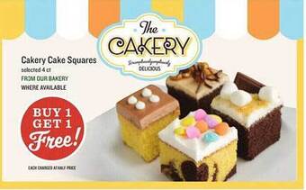 Lowes Foods Cakery cake squares offer