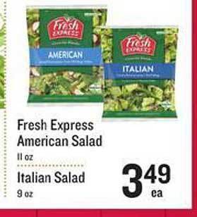 Lowes Foods Fresh express american salad offer