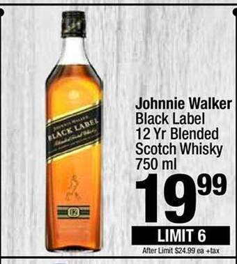 Super King Markets Johnnie walker black label offer