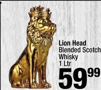Super King Markets Lion head blended scotch whisky offer