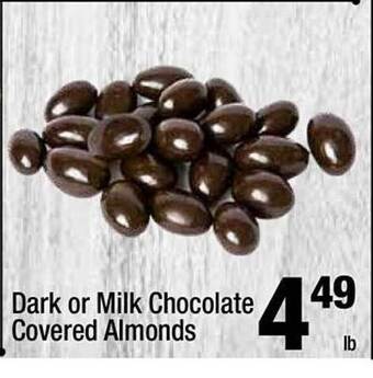 Super King Markets Dark or milk chocolate covered almonds offer